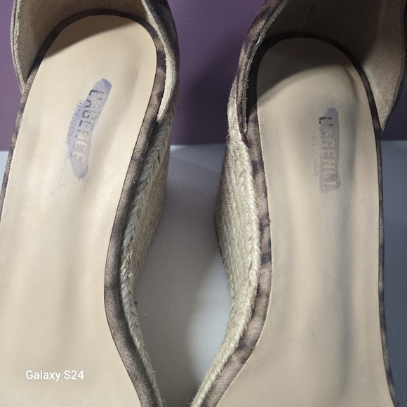L'agence Elysee Espadrille Platform Sandals Cheetah Size 37.5/US 7.5 New - Picture 9 of 12